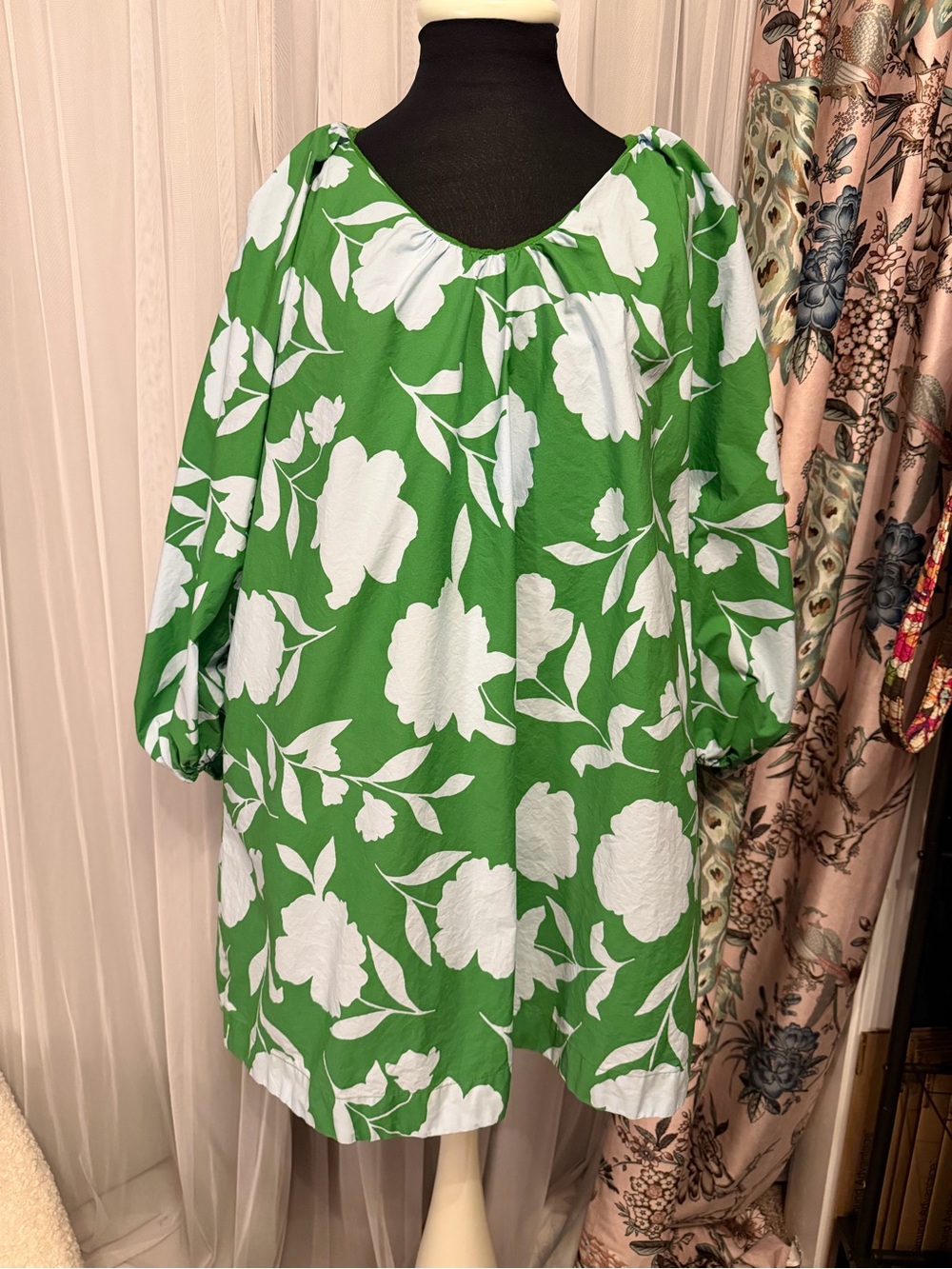 kate spade Green and White Floral bubble dress, Target pop up